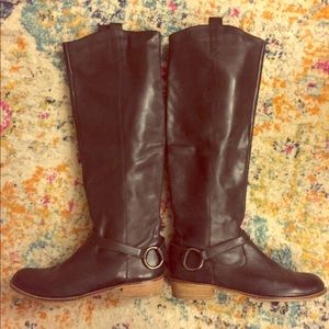 Steve Madden Black Riding Boots